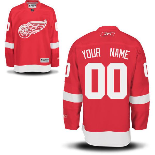 Reebok Detroit Red Wings Men Premier Home Custom NHL Jersey - Red